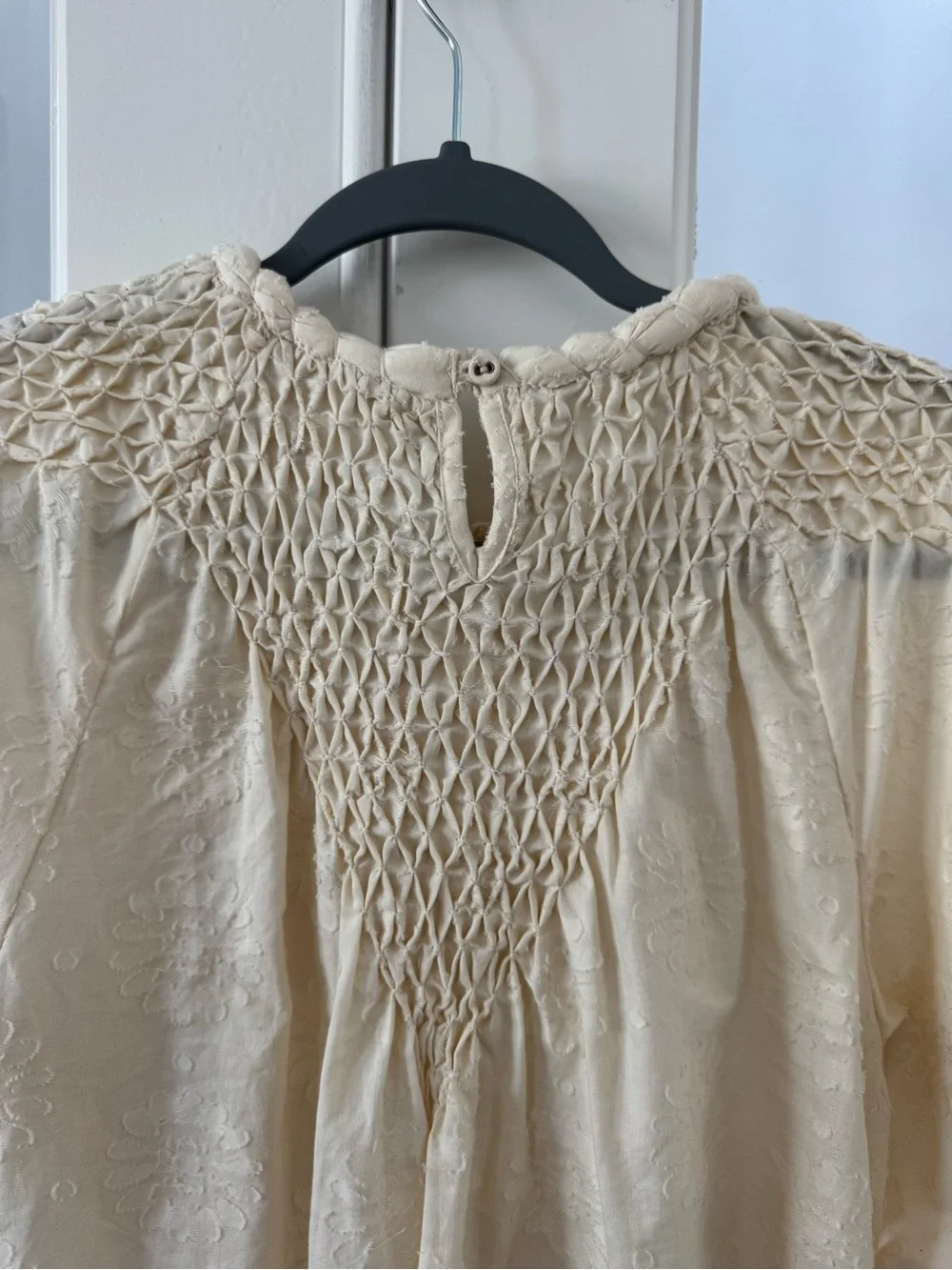 Christy Dawn Subflower Jaquard Top in Cream
